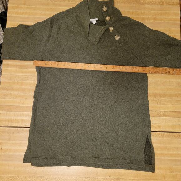 J.Crew Women's XS Button Cowl Neck Sweater Soft Knit Cozy Pullover - Picture 4 of 8